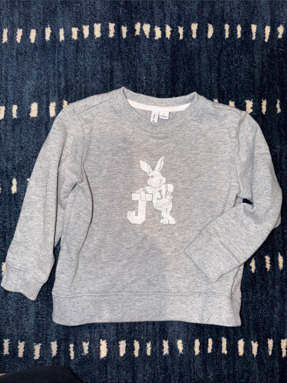 Children's Gray Bunny Graphic Sweatshirt - 4T